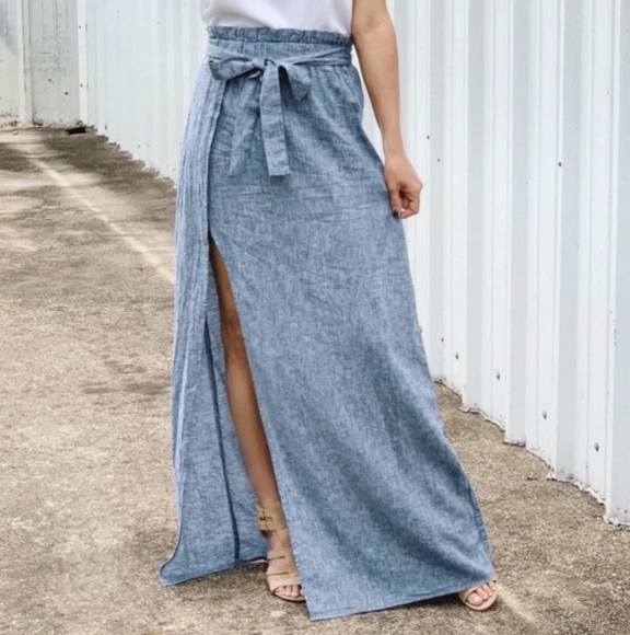 Side Slit Maxi Skirts